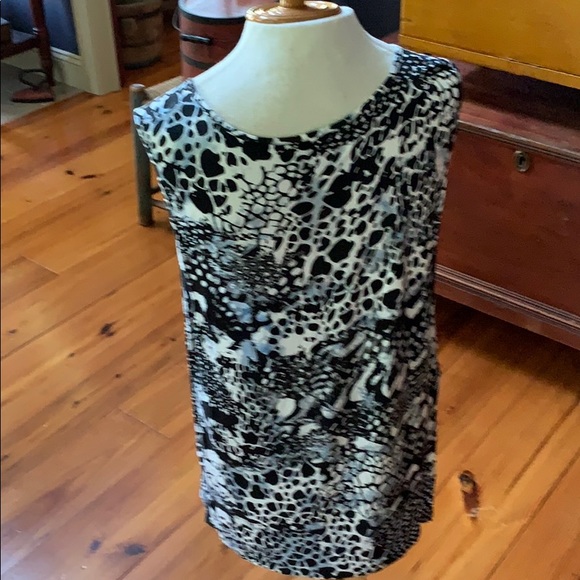 Cable & Gaige Embellished Print Sleeveless Top Large - Picture 5 of 6